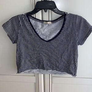stripe crop top